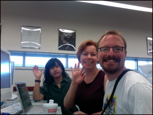 Catherine, Melanie and I at the Final Cut Pro training